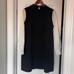 Zara Black Ribbed Dress